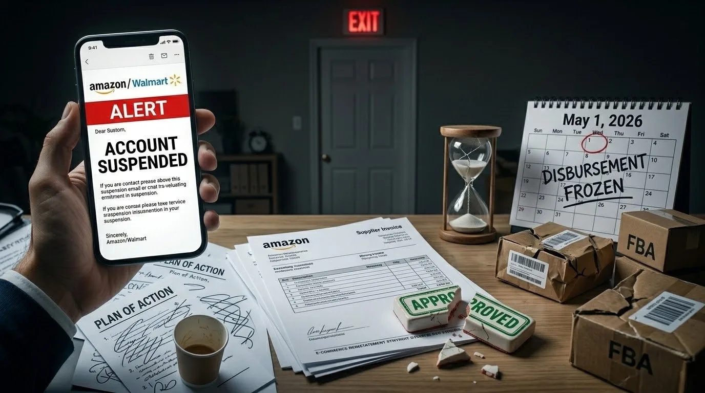 Why Your Amazon or Walmart Seller Account Got Suspended — And What to Do Before It Costs You Everything